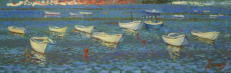 Пятница. Конец рабочей недели. Лодки отдыхают