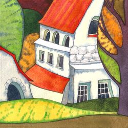 Дом под красной крышей