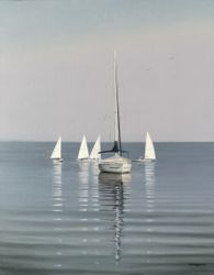 Тихо плещется море...