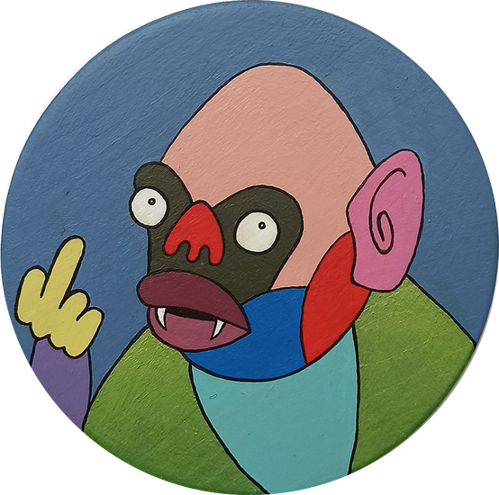 Series of "monkey boys" / "FUCK"