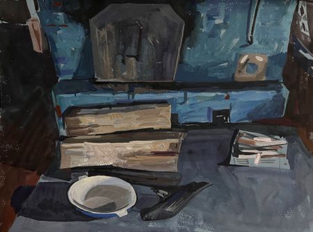 Кристина Новгородова (Авторская графика - 
                  39 x 28 см) Очаг