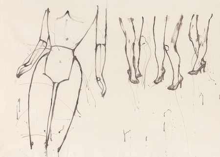 Ксения GRANGE (Графика печатная - 
                  70 x 50 см) Без названия 3