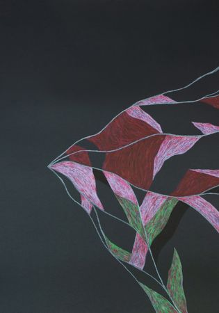 Диалет Шагой (Авторская графика - 
                  70 x 100 см) Без названия