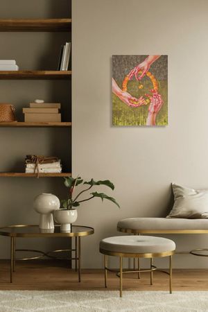 Мария Мельцаева (Картина, живопись - 
                  40 x 50 см) Вместе