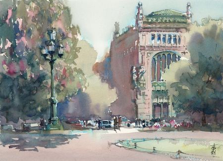 Виктория Севастьянова (Авторская графика - 
                  30 x 22 см) Елисеевский