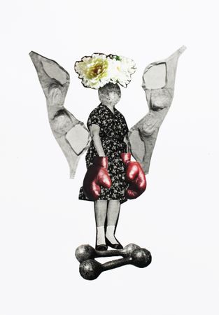 Лиля Ким (Коллаж / ассамбляж - 
                  21 x 29 см) Перелетные птицы