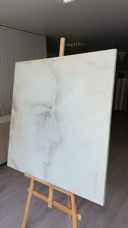 Ася Багаева (Картина, живопись - 
                  100 x 100 см) Спокойствие