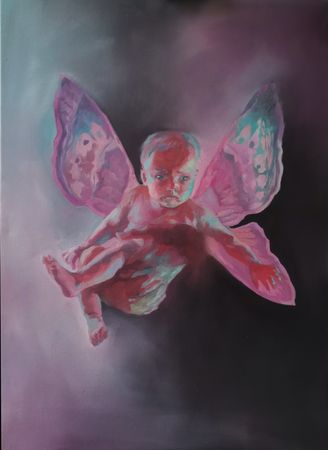 Полина Суровова (Картина, живопись - 
                  80 x 110 см) Бабочка