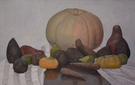 Павел Петров (Картина, живопись - 
                  80 x 50 см) Натюрморт с клубнями