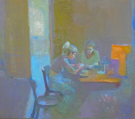 Виктория Глинкина (Картина, живопись - 
                  80 x 70 см) Обед