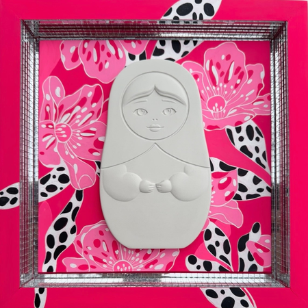 Ольга Зайцева (Картина, живопись - 
                  25 x 25 см) Славянский шик №29