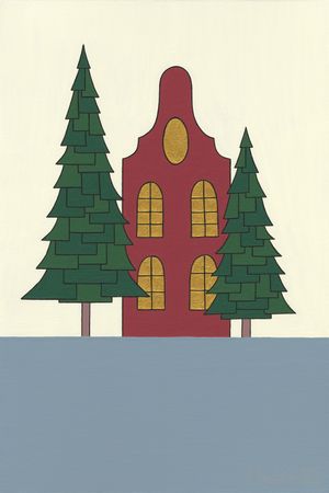Мария Полушкина (Картина, живопись - 
                  40 x 60 см) Дом