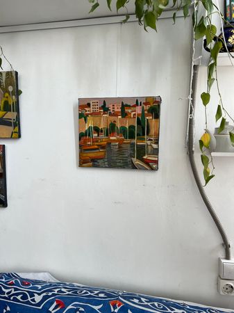 Мила Гаврилова (Картина, живопись - 
                  35 x 30 см) Залив Анталья