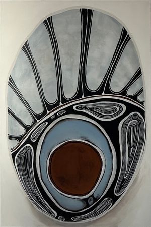 Полина Мотовилова (Картина, живопись - 
                  80 x 120 см) Взгляд