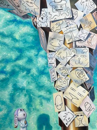 Дима Смольянинов (Картина, живопись - 
                  60 x 80 см) Beings #8