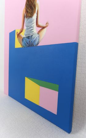 Светлана Искоских (Картина, живопись - 
                  50 x 70 см) Девочка и йога