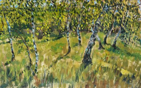 Людмила Кылыч (Картина, живопись - 
                  80 x 50 см) Июльская роща