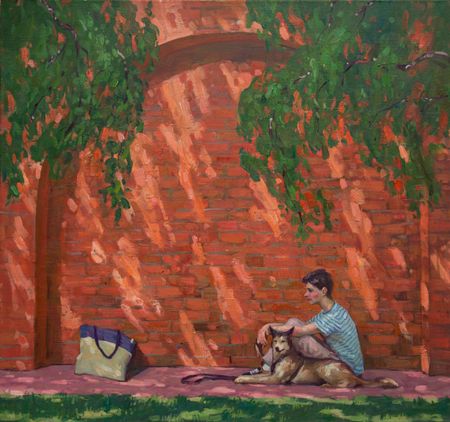 Алексей Щемелинский (Картина, живопись - 
                  80 x 75 см) Июльский полдень