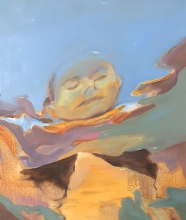 Надежда Прадес (Картина, живопись - 
                  46 x 55 см) Небо-вода