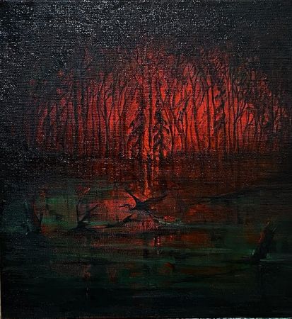 Алекс Корл (Картина, живопись - 
                  30 x 30 см) //m Y r//