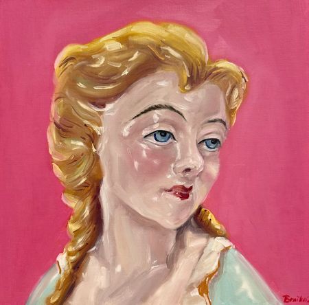 Катерина Брайко (Картина, живопись - 
                  30 x 30 см) Кукла
