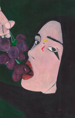 Nickie Zimov (Картина, живопись - 
                  30 x 45 см) project #8