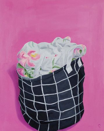 Оливия Лем (Картина, живопись - 
                  40 x 50 см) Корзина с цветами