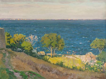 Николай Водолазский (Картина, живопись - 
                  60 x 45 см) Вид на Феодосийский залив