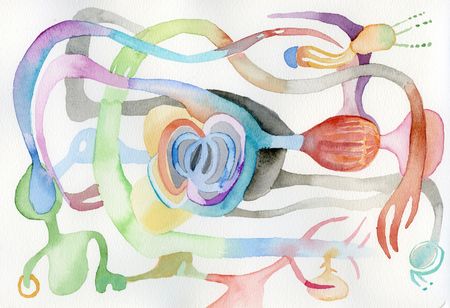 Екатерина Уварова (Авторская графика - 
                  30 x 21 см) Симбиоз