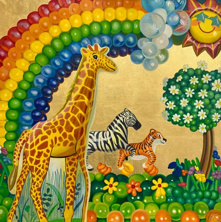 Иван Коршунов (Картина, живопись - 
                  100 x 100 см) День седьмой
