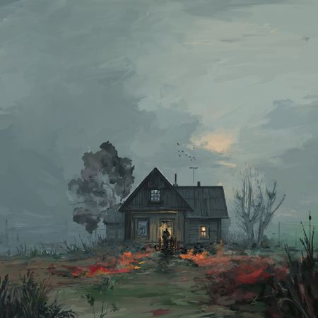 Алёша Калязин (Графика цифровая (принты) - 
                  90 x 90 см) Вереск