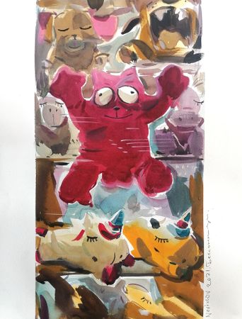 Андрей Новиков (Авторская графика - 
                  30 x 40 см) Бессонница