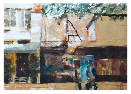 Александр Кормилицын (Авторская графика - 
                  42 x 30 см) Уютный уголок