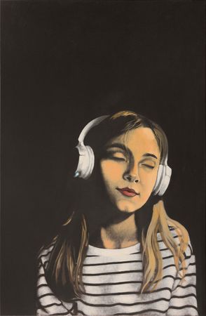 София Ялалова (Картина, живопись - 
                  85 x 130 см) Music