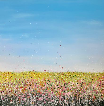 Анна Ганина (Картина, живопись - 
                  100 x 100 см) Summer happiness