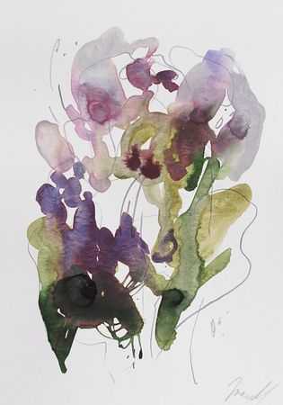 Ирен Мусина (Авторская графика - 
                  21 x 27.9 см) Цветущее