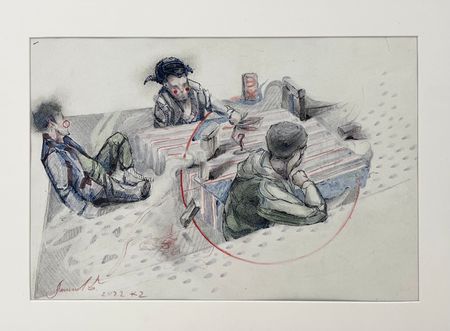 Бахром Алимов (Авторская графика - 
                  30 x 20 см) Казахстан