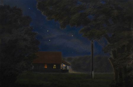 Александра Ларионова (Авторская графика - 
                  48 x 30 см) Сумерки