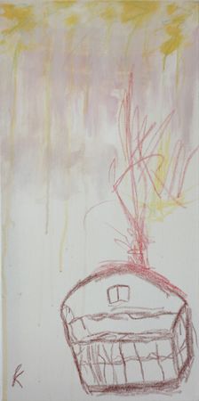 Ксения Воскобойникова (Картина, живопись - 
                  30 x 60 см) Корзинка
