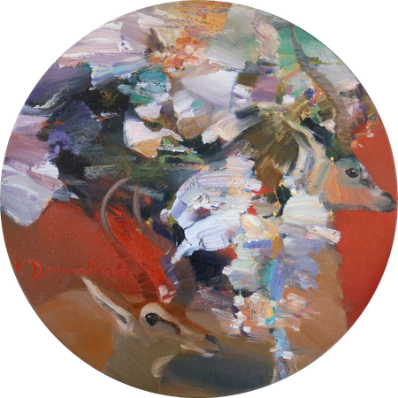 Данил Даниловский (Картина, живопись - 
                  46 x 46 см) Дикие