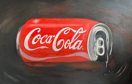 Мария Буртова (Картина, живопись - 
                  90 x 70 см) Банка колы