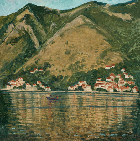Анна Захаркина (Картина, живопись - 
                  50 x 50 см) Утро в заливе
