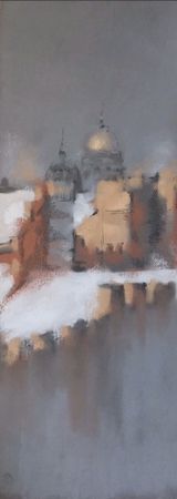Станислав Банкасов (Авторская графика - 
                  25 x 65 см) Осенний проблеск. Autumn climpse