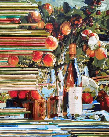 Ирина БАСТ (Картина, живопись - 
                  40 x 50 см) Абрикосовое вино