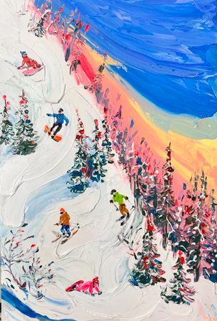 Кристина Толмачева (Картина, живопись - 
                  40 x 60 см) Алый закат