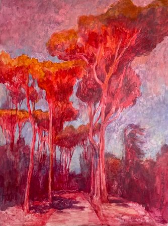 Полина Ратуш (Картина, живопись - 
                  55 x 75 см) Итальянские сосны