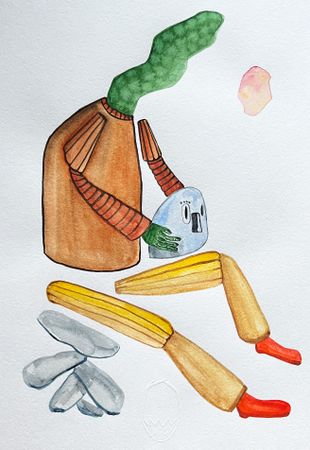 Леша Мелки (Авторская графика - 
                  21 x 29.7 см) Без названия