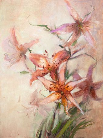 Oксана Шульга (Картина, живопись - 
                  30 x 40 см) Лилии