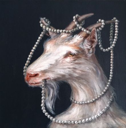 Юлия Куртова (Картина, живопись - 
                  40 x 40 см) Жемчужинка