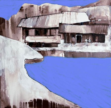 Елизавета Пугачева (Картина, живопись - 
                  70 x 70 см) Теплая весна
